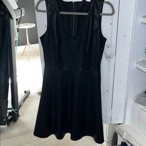 HOT MUST OWN faux leather black dress